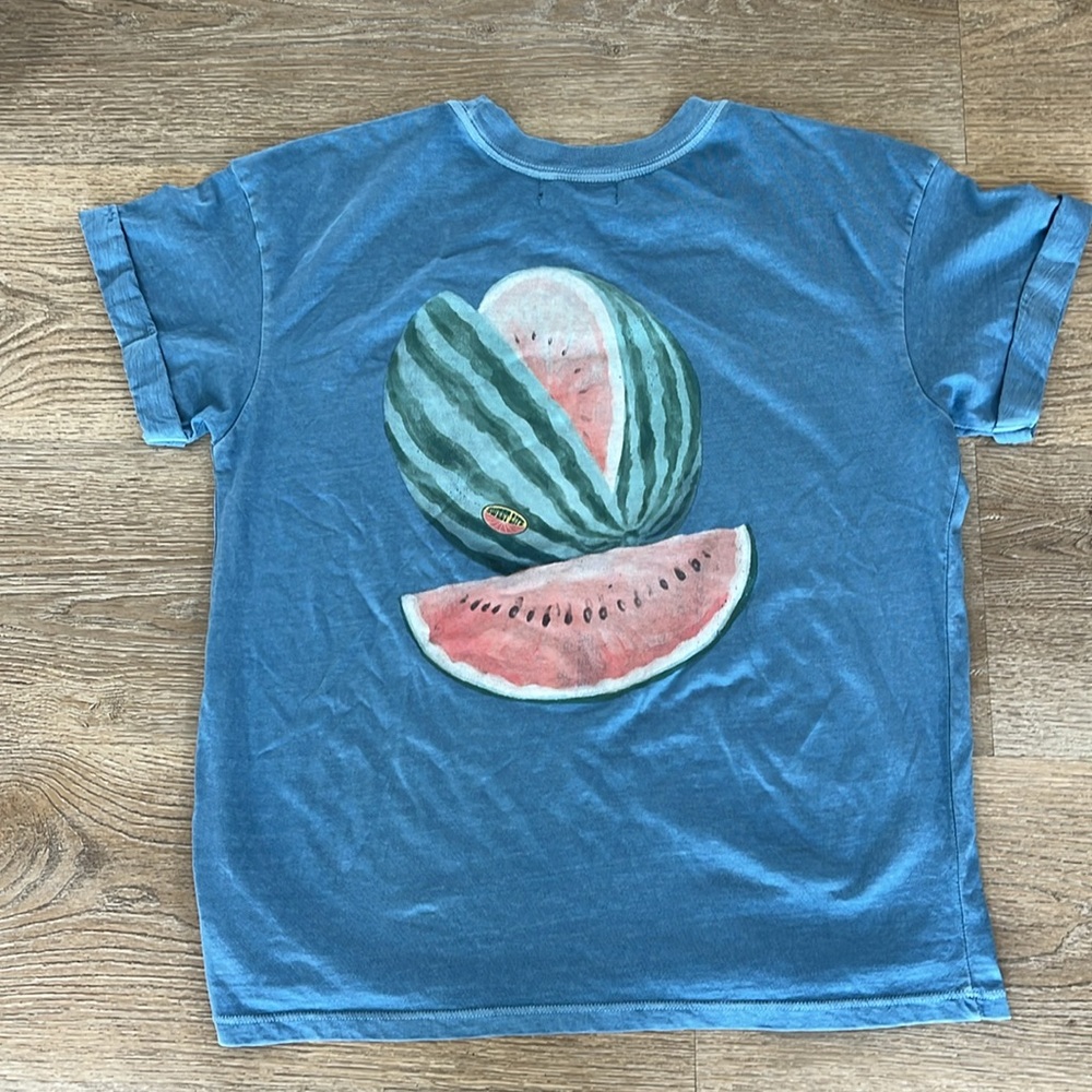 Girl Dangerous Sweet Life Boyfriend Tee | Denim Blue Oversized Fit | Size Small - Picture 5 of 14